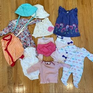 Baby Girls Clothing & Accessory 12pc Bundle -3-6M